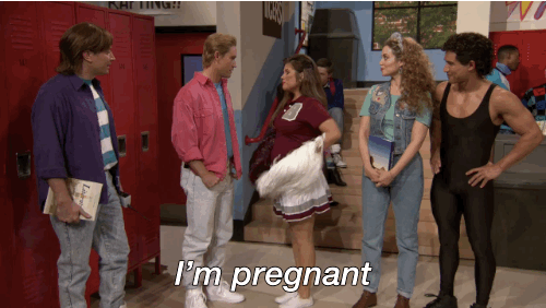 90s men outfit saved by the bell - Santing, I'm pregnant