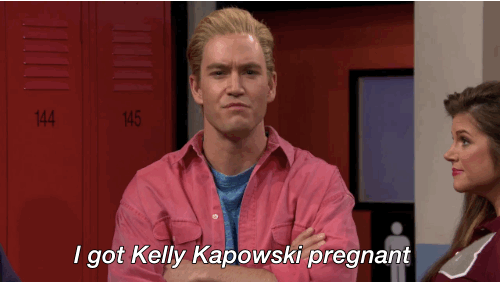 saved by the bell gif - 144 145 I got Kelly Kapowski pregnant