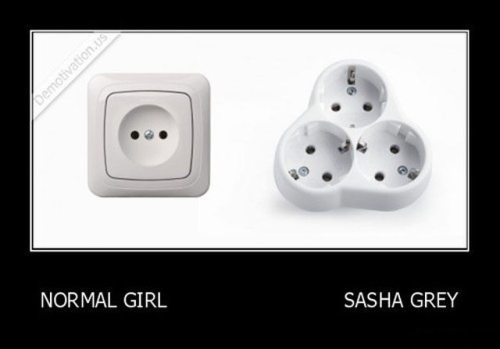 random pic ac power plugs and socket outlets - Ooh Normal Girl Sasha Grey