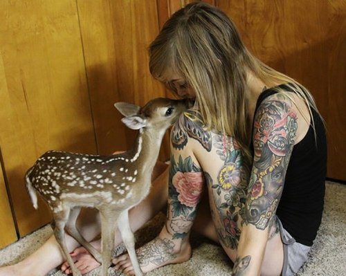 random pic baby deer tattoo
