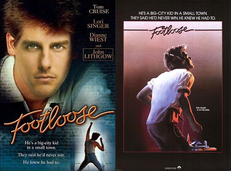 footloose movie poster - Tom Cruise He'S A BigCity Kid In A Small Town. They Said He'D Never Win. He Knew He Had To. Lori Singer Dianne Footloose Wiest and John Lithgow is on Ns sida e ba He's a bigcity kid in a small town. They said he'd never win. He kn