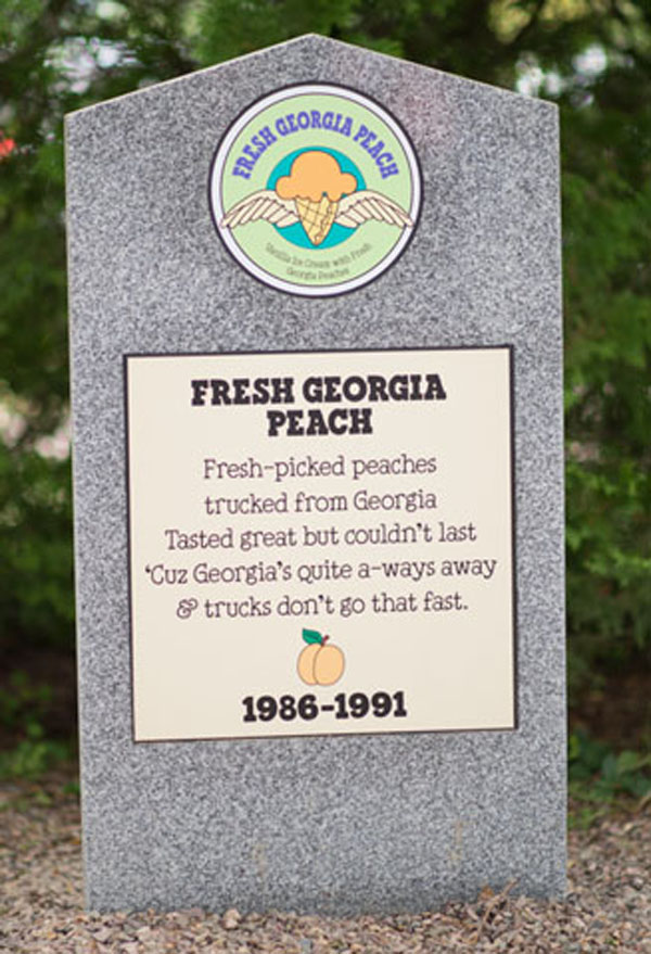 Fresh Georgia Peach Vanilla Ice Cream with Fresh Georgia Peaches.