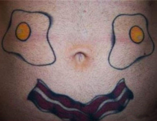 Funny Monkey Tattoos Belly