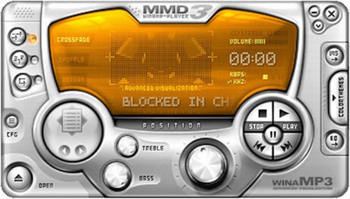 winamp skins - Mmd 3 Crossfrde Voluneri 666 Kops Rovoace Visul 21100 Blocked In Ch Colorthehes Position Stop Play Treble 56 WINAMP3 Opet