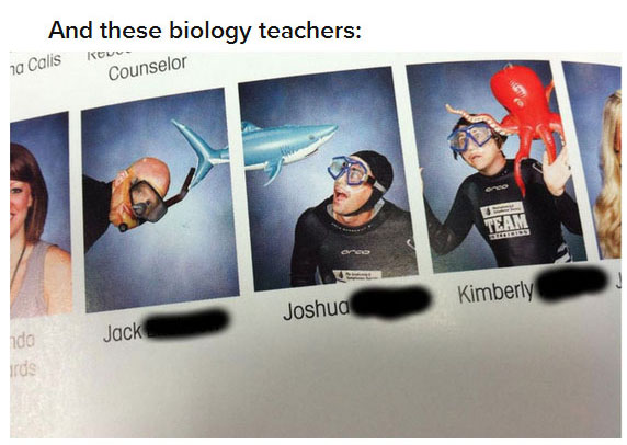 funny yearbook picture ideas - And these biology teachers na Calis Counselor Kimberly Joshua Jack ida