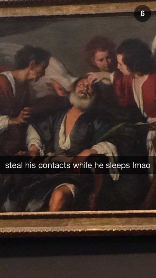strozzi tobias curing his father - steal his contacts while he sleeps Imao