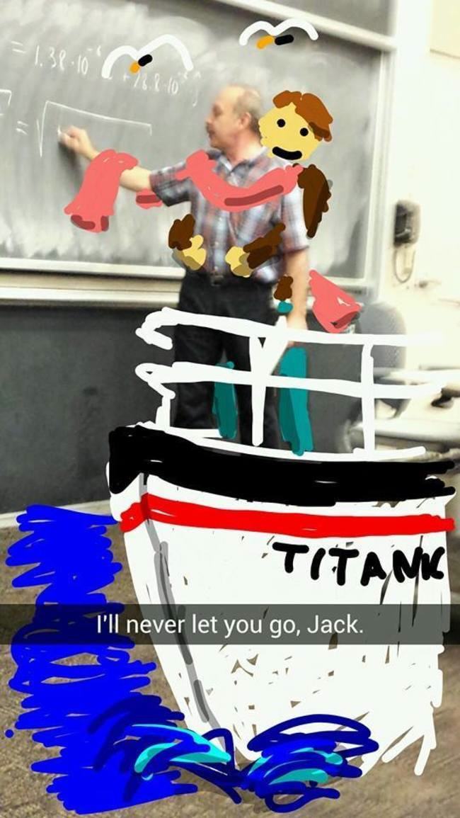 things people put on snapchat - 1.38.10.C Titan I'll never let you go, Jack.