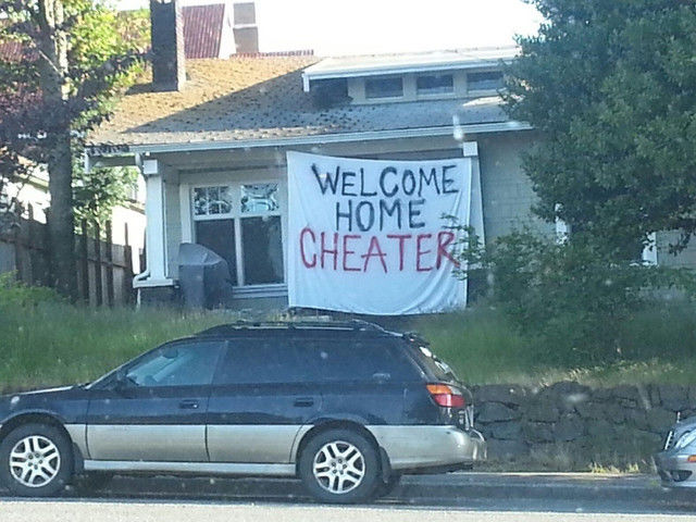 welcome home cheater - S Welcome Cheaters Home