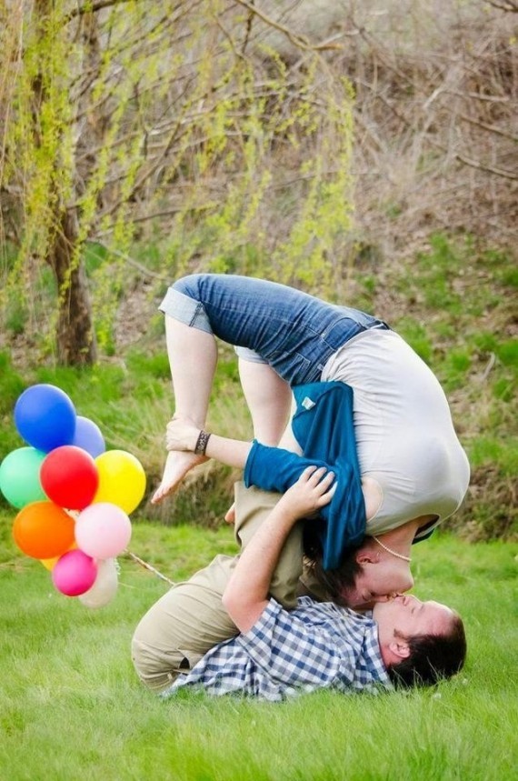 engagement photos funny
