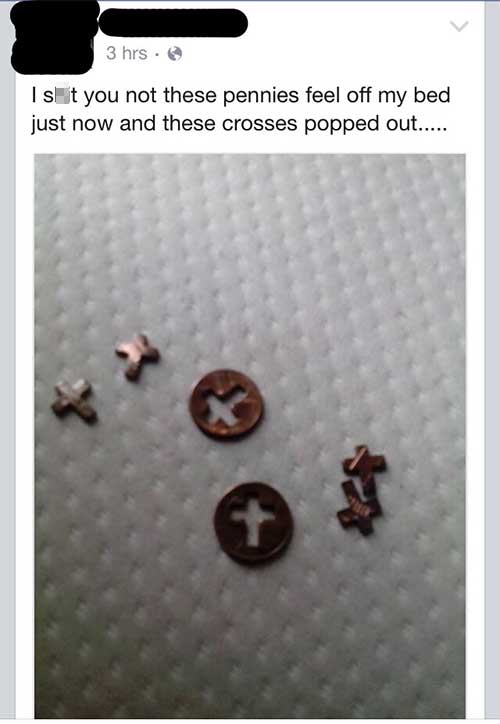 material - 3 hrs. Is it you not these pennies feel off my bed just now and these crosses popped out.....