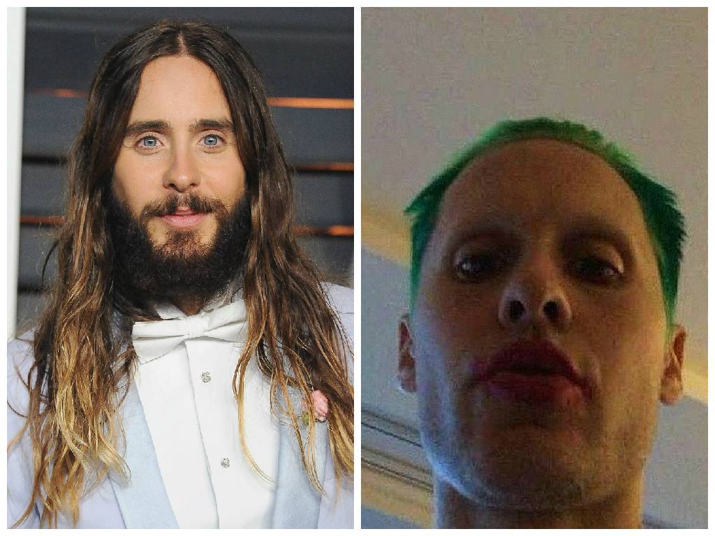 The Oscar-winner went from Jesus-like to short and green for his portrayal of the Joker in the Suicide Squad movie.