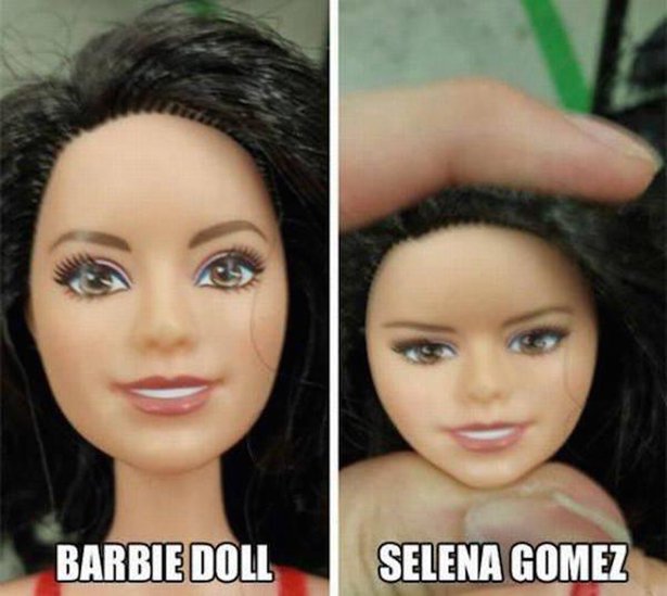 selena gomez barbie doll meme