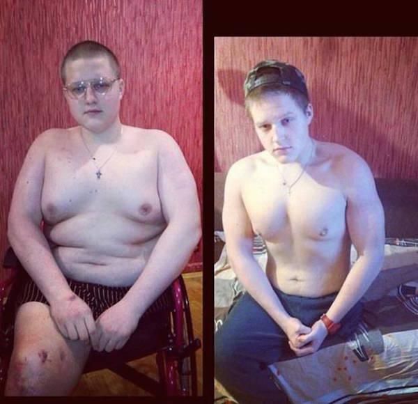 Disabled teen changes his lifestyle in the name of fitness