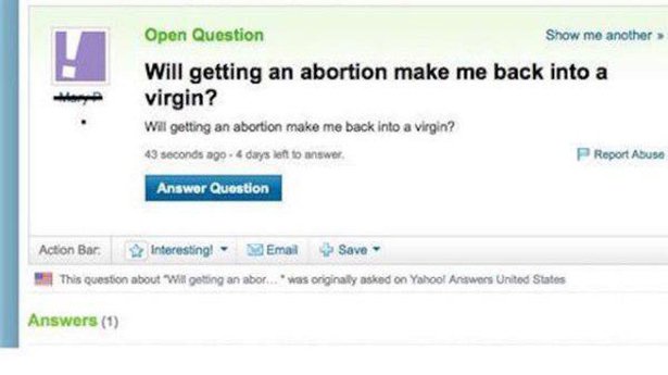 Dumbest Yahoo Questions Ever...