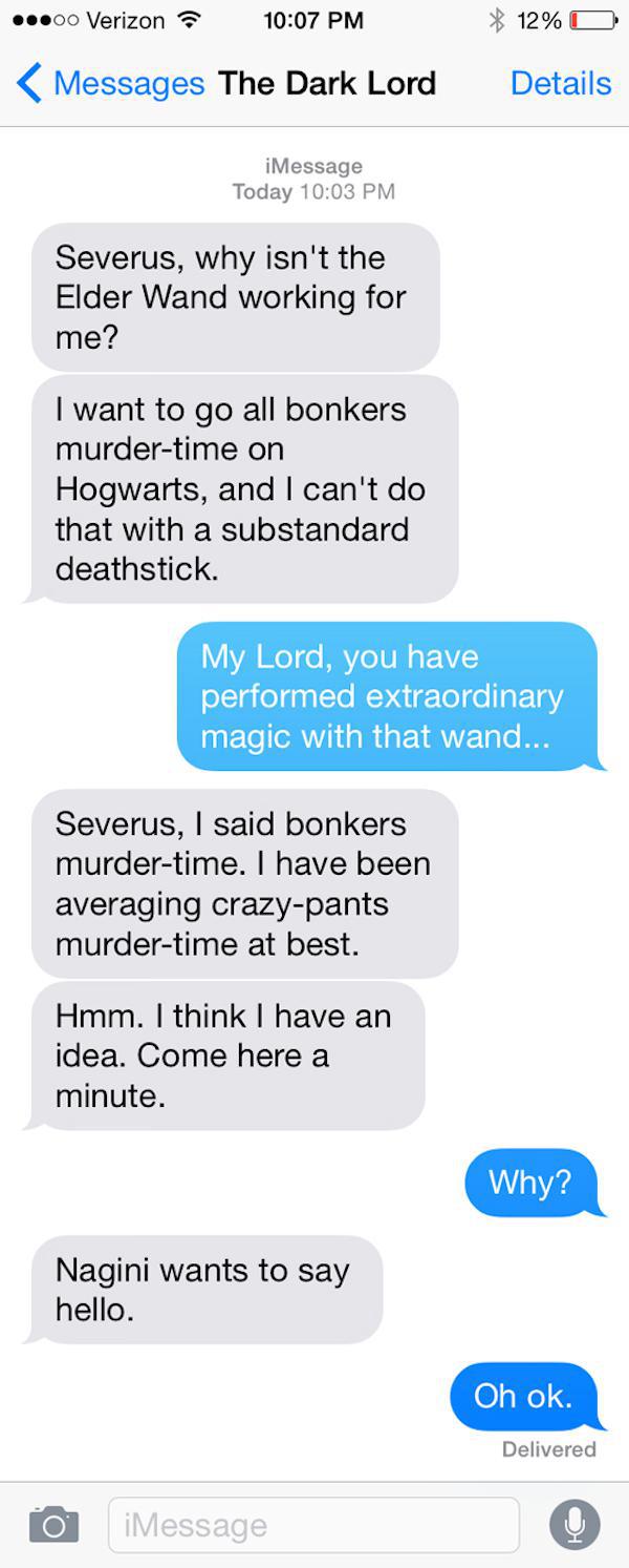 12 Examples of Fictional Characters Texting