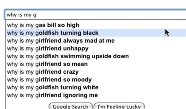 Google auto-completes are drawing some fairly wild conclusions nowadays or...