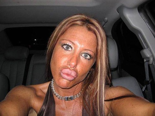 girls with duck face