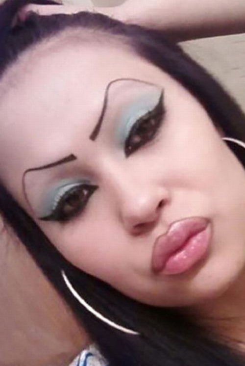 ugly arched eyebrows