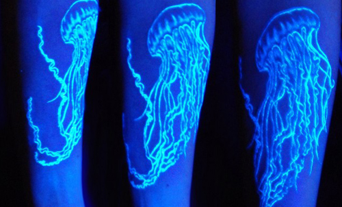 24 WILD Work-Safe Glowing White-Ink Tattoos!