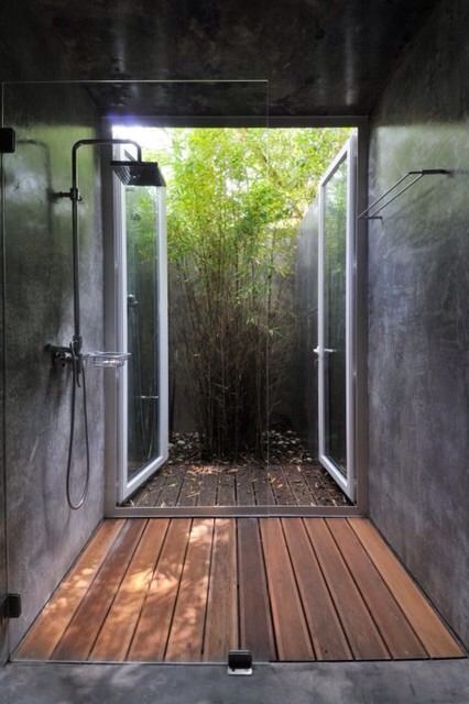 Nature Shower... Is it outside or inside? It’s both at the same time. SYNERGY.