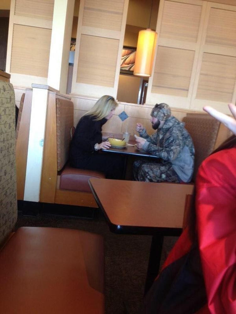 it's always sad when you see someone eating alone