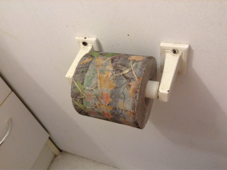 camouflage toilet