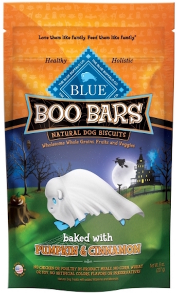 BOO BARS...My dog treats don’t need to be spooky! They are for my dog! He hates Halloween! The doorbell is constantly ringing and I have to keep him locked up so he doesn’t attack a trick-or-treater. Halloween is my dog’s worst nightmare. Also, if I had to list things that dogs naturally eat in the wild, pumpkin and cinnamon would probably not crack the top ten.