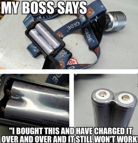 your boss does something so stupid - My Boss Says 3910 Grde "I Bought This And Have Charged It Over And Over And Itstillwon'T Work