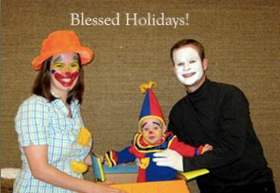 worst christmas card - Blessed Holidays!