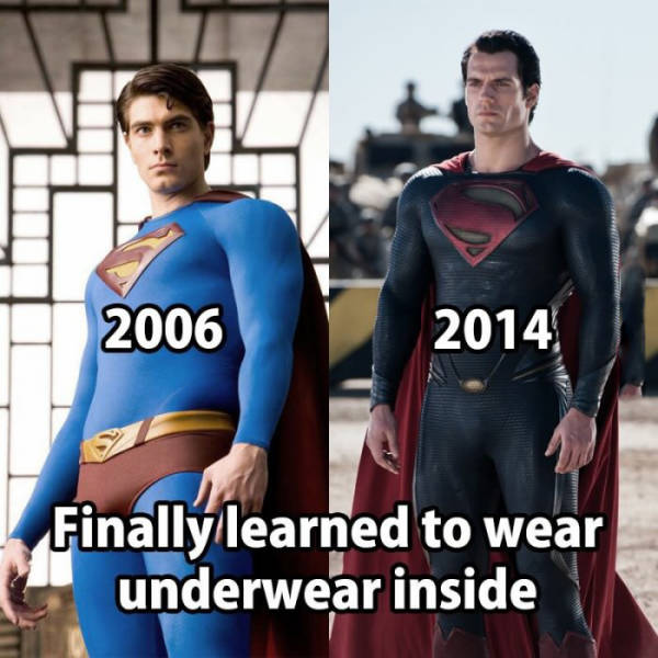 random brandon routh superman - 2006 2014 Finally learned to wear underwear inside