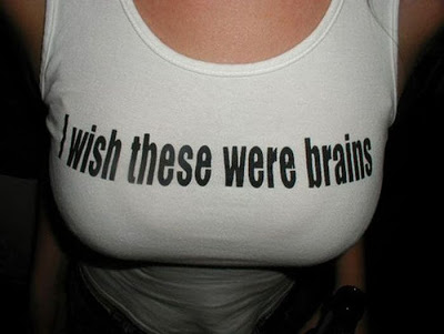 girls humor shoulder - wish these were brains