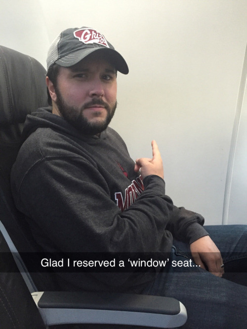 t shirt - Glad I reserved a 'window seat..