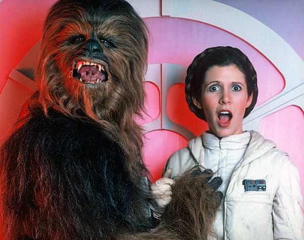 Dirty star wars pic of Chewbacca trying to cop a feel.