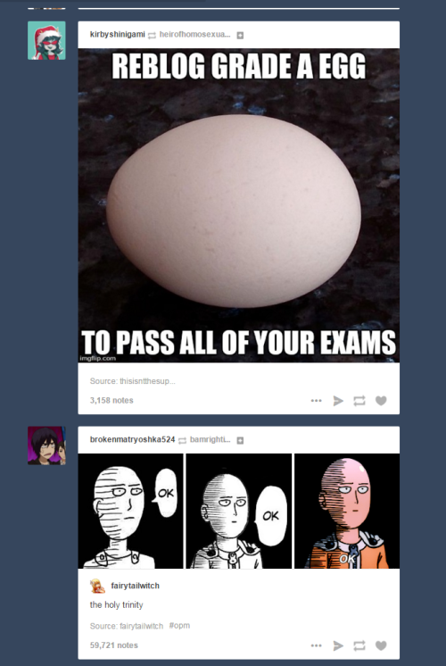 tumblr - red technology - kirbyshinigami hirothomosexua.. Reblog Grade A Egg To Pass All Of Your Exams imgflip.com Source thisisntthesup... 3,158 notes brokenmatryoshka524bamrighti Book fairytailwitch the holy trinity Source fairytail witch topm 59,721 no