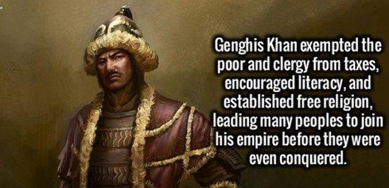 ancient turkish warrior - Genghis Khan exempted the poor and clergy from taxes, encouraged literacy, and established free religion, leading many peoples to join his empire before they were even conquered.