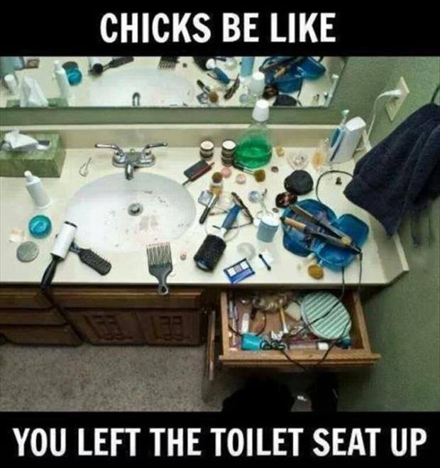 funny girlfriend memes - Chicks Be You Left The Toilet Seat Up