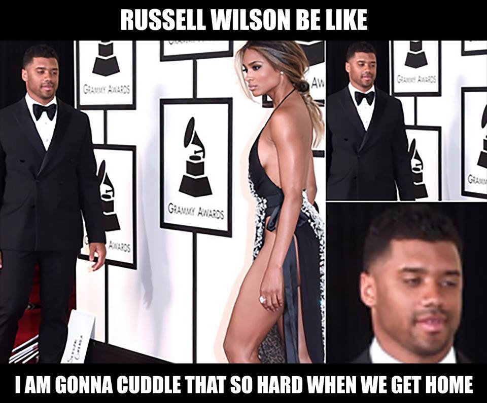 55th annual grammy awards - Russell Wilson Be Grave Awards I Am Gonna Cuddle That So Hard When We Get Home
