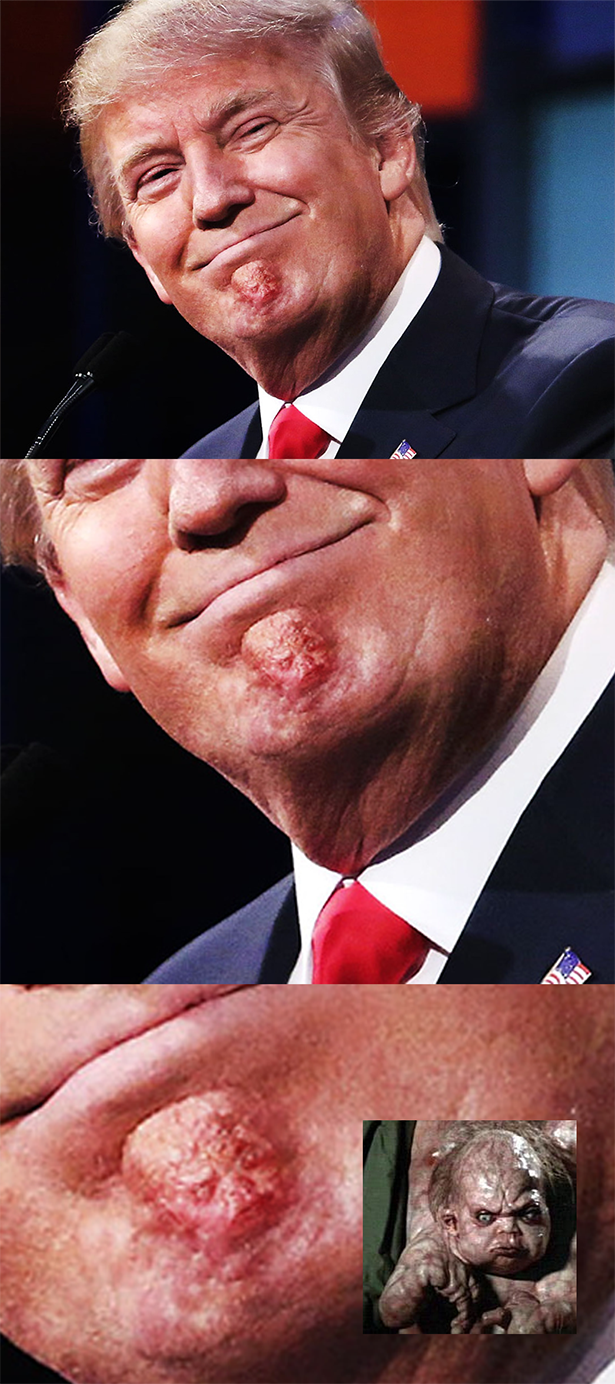 funny trump chin meme