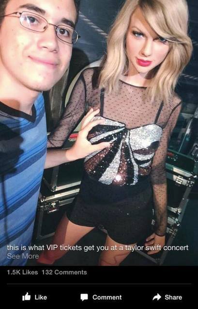 funny picture of man that looks like he is groping taylor swift