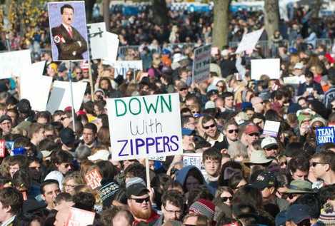 24 Protesters who missed the sign making meeting!