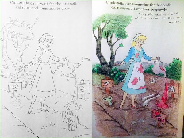 25 Corrupted coloring books are darkly brilliant!