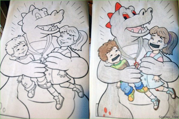 25 Corrupted coloring books are darkly brilliant!