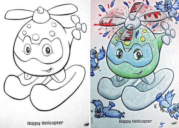 25 Corrupted coloring books are darkly brilliant!