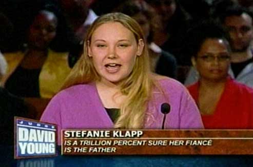 photo caption - Stefanie Klapp Is A Trillion Percent Sure Her Fiance Young Is The Father