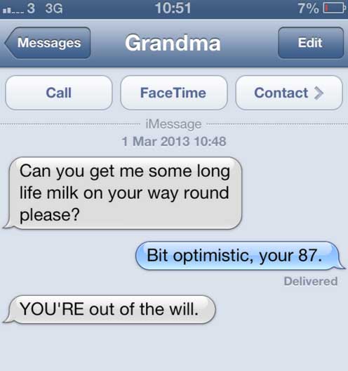13 Hilarious examples of Grandmas Texting