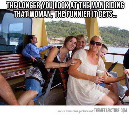longer you look - The Longer You Look At The Man Riding That Woman, The Funnier It Gets. more awesome pictures at Themetapicture.Com