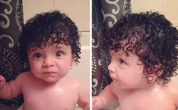 Adorable Babies Born With Full Heads Of Hair