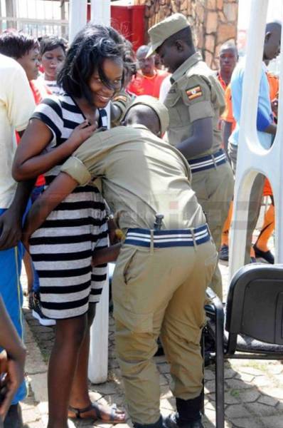 The Security In Uganda Doesn’t Joke Around When It Comes To Searching Female Football Fans