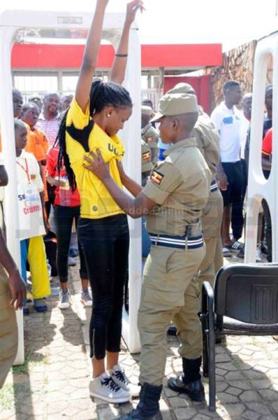 The Security In Uganda Doesn’t Joke Around When It Comes To Searching Female Football Fans