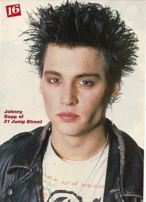 johnny depp 21 jump street punk - Johnny Depp of 21 Jump Street stick te out of brisan